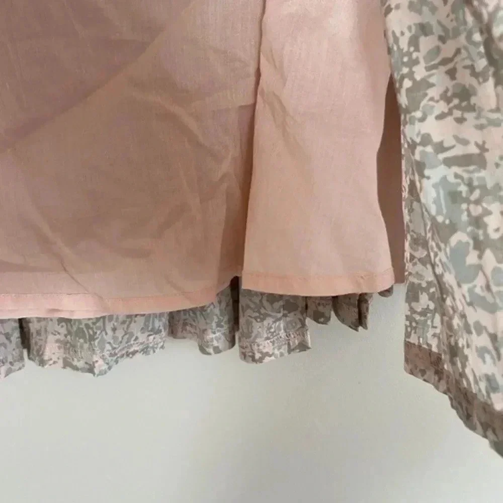 UO Staring at Stars Pink Floral Skirt